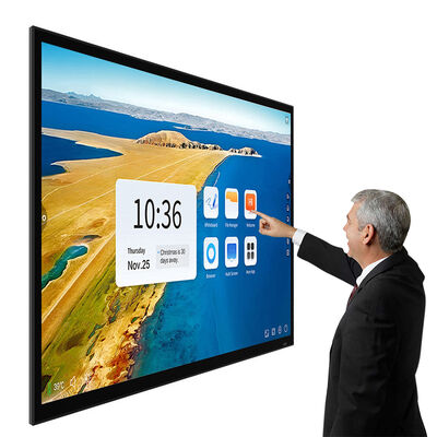 Android I5 Computer System Multi Touch 20 Points Teaching Meeting Touch Display Screen 55 75 86 98 Inch Interactive Smart Board