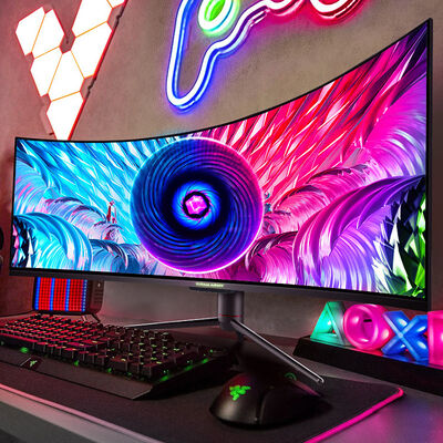 49-Inch Curved 1500R 165Hz IPS LCD Monitor with 1ms Response Time FreeSync Support DCI-P3 99% SRGB
