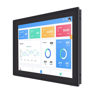 OEM 13.3 Inch Android Industrial All One Panel PC VGA Display Wall Mount Industrial Computer Monitor Capacitive Touchscreen