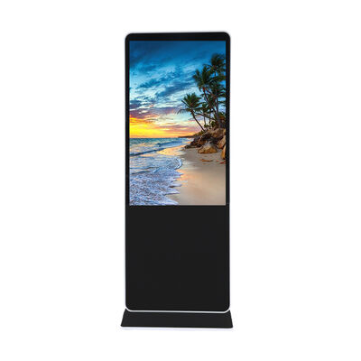 Floor Standing 43 49 55 Inch Android Video Lcd Advertising Player Kiosk Vertical Totem Digital Touch Signage Display