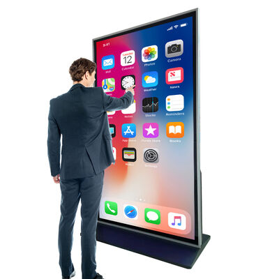 86 Inch I7 8G 256G Advertising Touch Screen Digital Signage Floor Stand Video Display Player for Indoor Shopping Mall