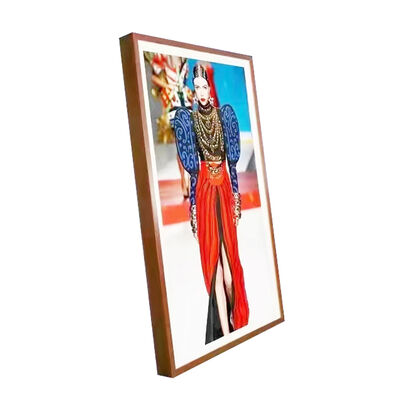 21.5\" 27\" 32\" Digital Photo NFT Frame 2K 4K LCD Screen WiFi Function Wood Material Touch Screen MP3 Clock Museum Art Display