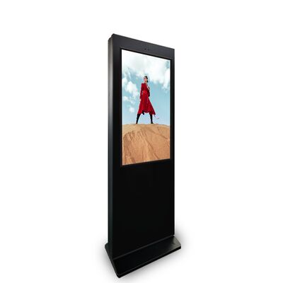 43 Inch Outdoor Waterproof Touch-Free Integrated Advertising Display Machine Floor-Standing for Retail Stores and Elevators