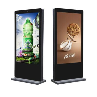 65/75/86 Inch Outdoor Smart Kiosk Lcd Digital Signage Display Screen Waterproof Floor Standing Touch Screen for Advertising
