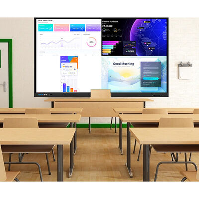 Android I5 Computer System Multi Touch 20 Points Teaching Meeting Touch Display Screen 55 75 86 98 Inch Interactive Smart Board