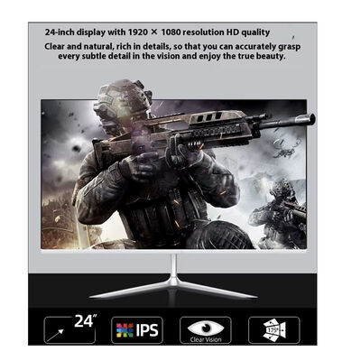 4K & 2K 144Hz  Gaming Monitor 24/27/32 Inch IPS Curved for HDMI Wide Borderless Interface with PC for HDMI & VGA Interfa