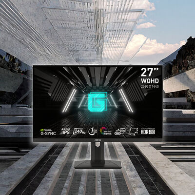 27-Inch Widescreen Gaming Monitor 2K IPS Panel with 2560x1440 136% SRGB HD Interface"