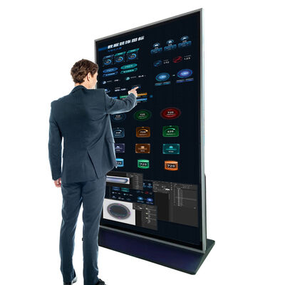 75inch I5 8G 256G Professional Custom Mode Advertising Vertical Digital Signage Infrared Multi-touch Screen Video Floor Media