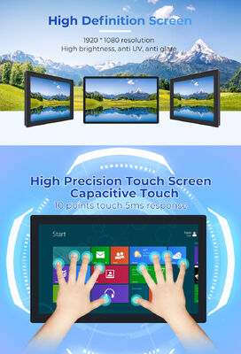 17 Inch Embedded Touch Display Industrial Panel PC with Capacitive Touch Screen New USB Interface System Computer