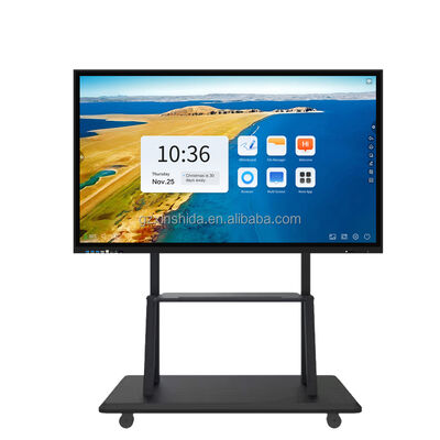 55 98 Inch School Multimedia Touch Board Floor Standing Interactive Touch Screen Whiteboard for Classroom