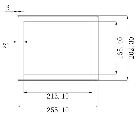 New 10.4 Inch Industrial Panel PC with Capacitive Touch Screen Embedded USB Interface System Computer 4:3 Aspect Ratio