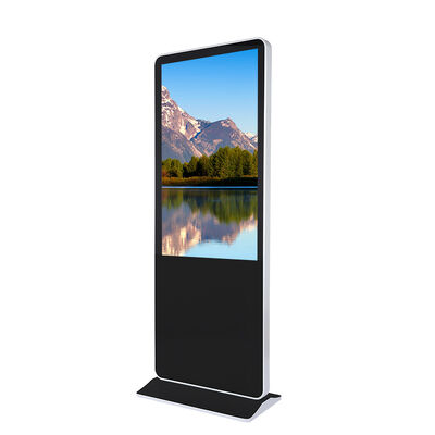 Floor Standing 43 49 55 Inch Android Video Lcd Advertising Player Kiosk Vertical Totem Digital Touch Signage Display