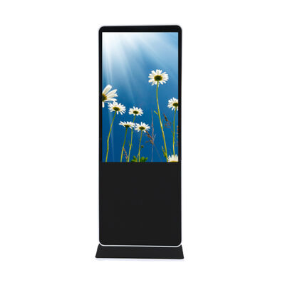 Floor Standing 43 49 55 Inch Android Video Lcd Advertising Player Kiosk Vertical Totem Digital Touch Signage Display