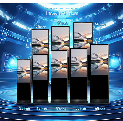Custom Indoor Floor Standing Digital Signage Kiosk 1080p Hd Quality Lcd Screen Advertising Video Picture Display Player