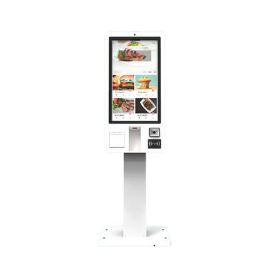 27-Inch Cafeteria Self-Service Cash Register Personal Settlement Kiosk with Capacitive Touch Screen
