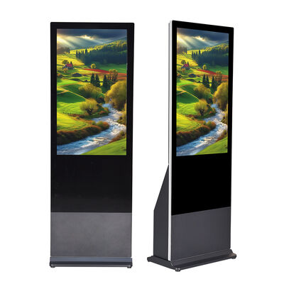 1080p HD Quality Floor Standing Vertical Digital Advertising Display Capacitive Touch Lcd Screen Monitor  With Remote Control
