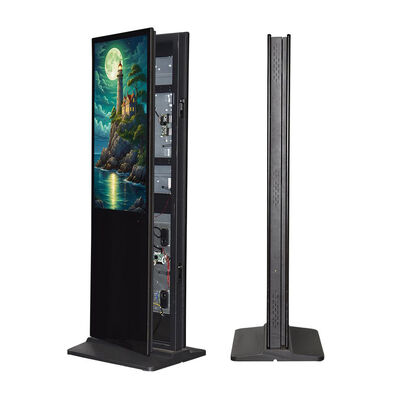 55 65 Inch Indoor Self Standing Advertising Board Lcd Touch Screen Totem Display Screen