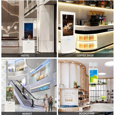 43 Inch Indoor Floor Standing Double Sided Transparent Touch Screen 4k Dual Screen Lcd Advertising Digital Signage