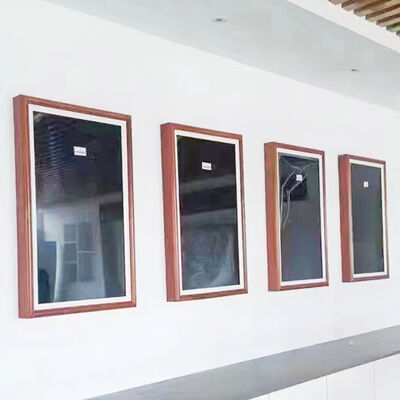 Wholesale 32 43 55 Inch Wood Digital Photo Frame Display Wall Mount NFT Full HD Touch Screen WiFi Clock-Competitive Price