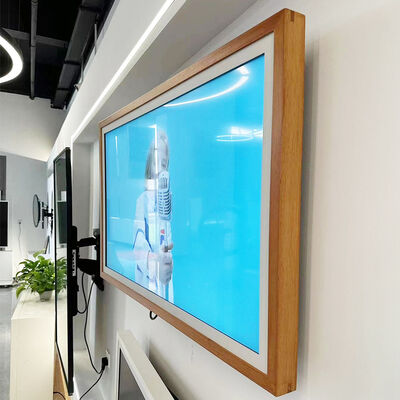 Intelligent Wood Digital Photo Frame NFT Gallery Art Museum Display Touchscreen Wifi App Video Clock Digital Photo Album