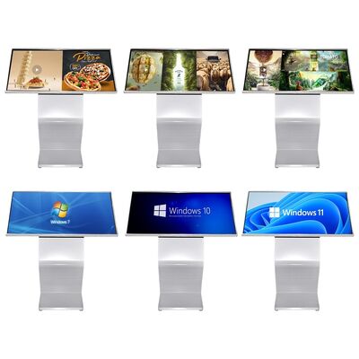 32-50 Inch Indoor Smart Video Advertising Kiosk with LED and TFT Non-Touch Screen Floor Stand Interactive Mall Information