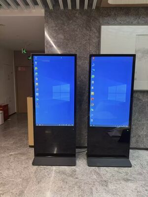 55\" 4K Resolution LED Digital Signage Display Screen Floor-to-Ceiling Non-Contact Android 13 Indoor Advertisements Elevators