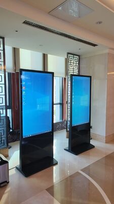 55\" 4K Resolution LED Digital Signage Display Screen Floor-to-Ceiling Non-Contact Android 13 Indoor Advertisements Elevators