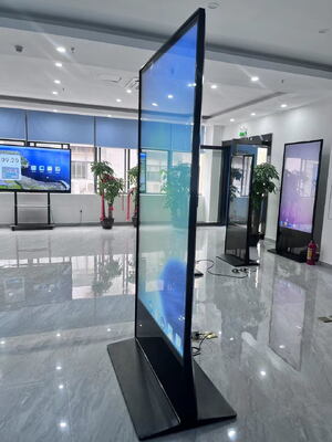 55\" 4K Resolution LED Digital Signage Display Screen Floor-to-Ceiling Non-Contact Android 13 Indoor Advertisements Elevators