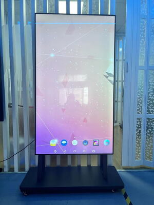 55\" 4K Resolution LED Digital Signage Display Screen Floor-to-Ceiling Non-Contact Android 13 Indoor Advertisements Elevators