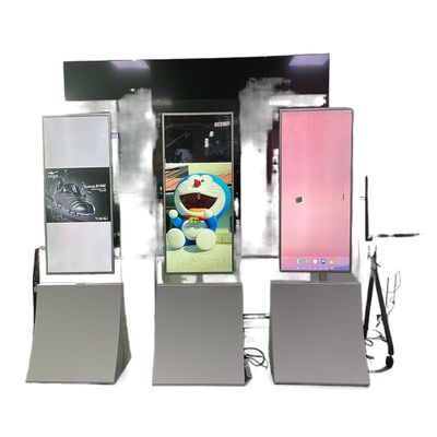 43-Inch Dual-Sided 4K LED LCD Advertising Screen Transparent Digital Signage for Window Display & Floor-Standing Video Player