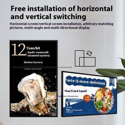 Smart Touch Advertising Display 43/55/65/75/85 Inch Wall-Mounted Floor-Standing for Indoor Use with 1-Year Warranty