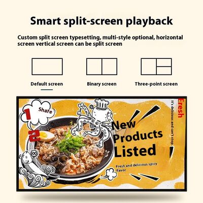 Smart Touch Advertising Display 43/55/65/75/85 Inch Wall-Mounted Floor-Standing for Indoor Use with 1-Year Warranty