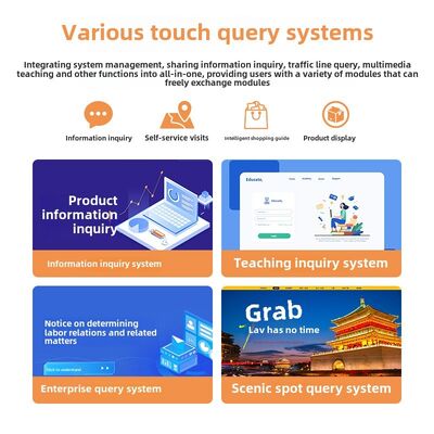 All-In-One 32/43/55/65inch Touch LED Advertising Machine for Indoor Use IP65 for Text SDK Supermarket Exhibition Halls Shopping