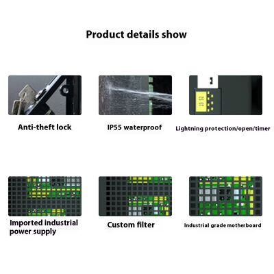 Custom Manufacturer Processing High Brightness 43-65inch Waterproof Outdoor Advertising LCD All-In-One Machine Text SDK IP65