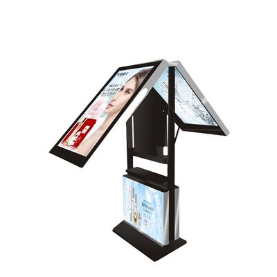55-Inch Touch LCD Holographic Elevator Advertising Machine Guangzhou Intelligent Floor Horizontal Mirror Video Vending Machine