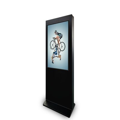 43 Inch Outdoor Waterproof Touch-Free Integrated Advertising Display Machine Floor-Standing for Retail Stores and Elevators
