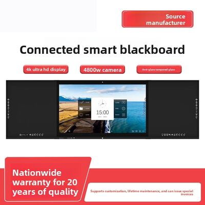 XINSHIDASX Nano Smart Blackboard Teaching All-in-One Multimedia Electronic Whiteboard 20-Point Touch 4800MP Camera School