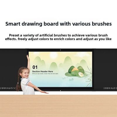 XINSHIDASX Nano Smart Blackboard Teaching All-in-One Multimedia Electronic Whiteboard 20-Point Touch 4800MP Camera School