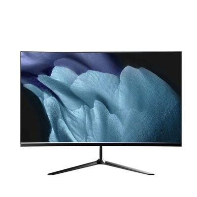 Professional 27-Inch Curved Desktop Monitor 1K Resolution 75Hz Black Bezel-Free LED Backlight for HD  VGA Input for Gaming PC