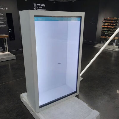 Smart Interactive 3D Hologram Transparent LCD Display Box with Touch Screen Flexible Showcase for Video Advertising Media Use