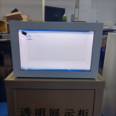 Smart Interactive 3D Hologram Transparent LCD Display Box with Touch Screen Flexible Showcase for Video Advertising Media Use