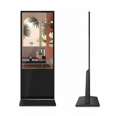 OEM 55-Inch Touch Vertical Advertising LED Video Wall LCD Media Stand Indoor SDK Function Easy Floor Installation 1 Year