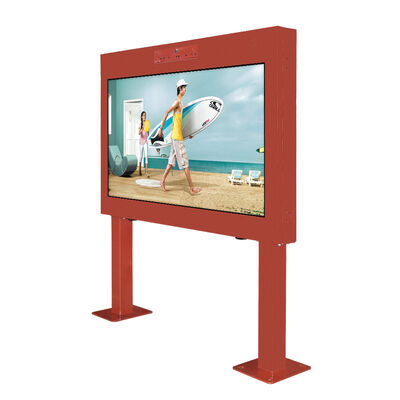 86 98 Inch Waterpoof Outdoor Lcd Monitor Media Display Screen Bus Stop Digital Signage High Brightness Advertising Monitors