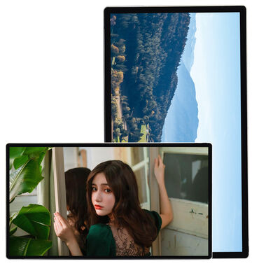 55inch Wall Mounted 350cd Lcd Display Touch Screen Digital Signage For Advertising Security Supermarket Store Window