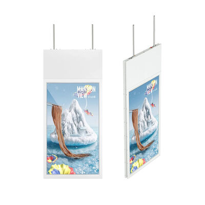 2-Sided Hanging Monitor Lcd High Brightness Window Digital Signage Display Screen Advertising Kiosk