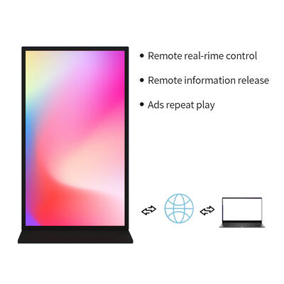 75 Inch Digital Signage and Advertising Displays Large Full Screen Floor Type for Video Media Elevator Use