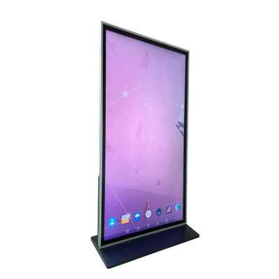 75-Inch High Definition Floor Stand Full Screen Infrared Advertising Machine Digital Signage Indoor Video Applications LCD Type